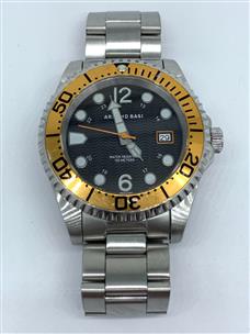 Arman Basi Rocket Watch Orange Bezel Stainless Steel Very Good Buya